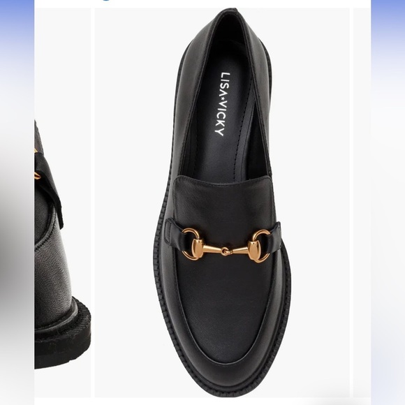 NIB Lisa Vicky Zany Loafer Horsebit Black Nappa Leather Office Preppy Sz 6 - Picture 2 of 14